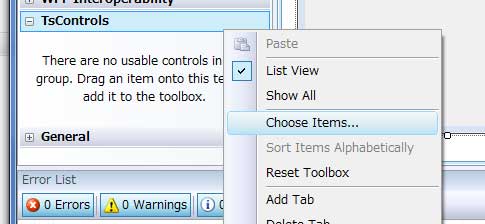 Select Choose Items